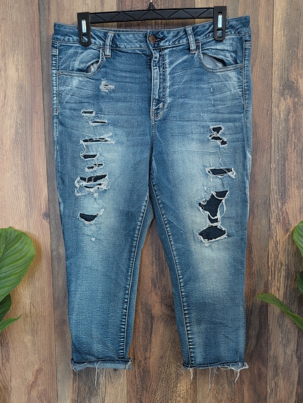American Eagle Vintage Super Stretch Hi Rise Jegging Crop Jeans 18   W262